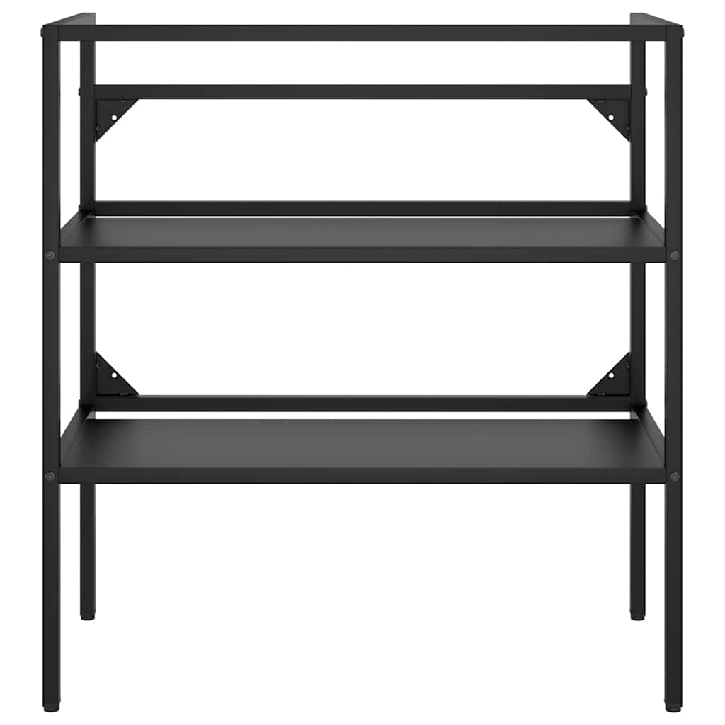 Έπιπλο Μπάνιου Μαύρο 79 x 38 x 83 εκ. Σιδερένιο