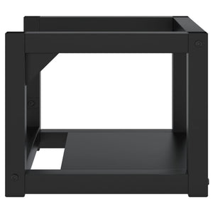 Έπιπλο Μπάνιου Επιτοίχιο Μαύρο 40 x 38 x 31 εκ. Σιδερένιο