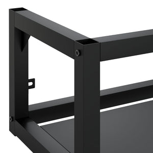 Έπιπλο Μπάνιου Επιτοίχιο Μαύρο 79 x 38 x 31 εκ. Σιδερένιο - Pakobazaar