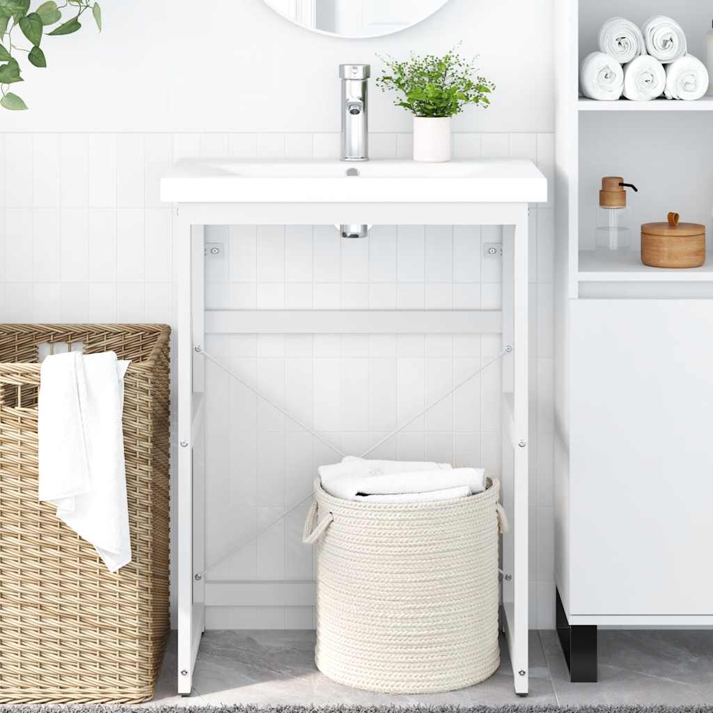 Έπιπλο Μπάνιου Λευκό 59 x 38 x 83 εκ. Σιδερένιο