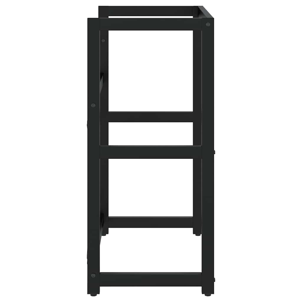 Έπιπλο Μπάνιου Μαύρο 59 x 38 x 83 εκ. Σιδερένιο