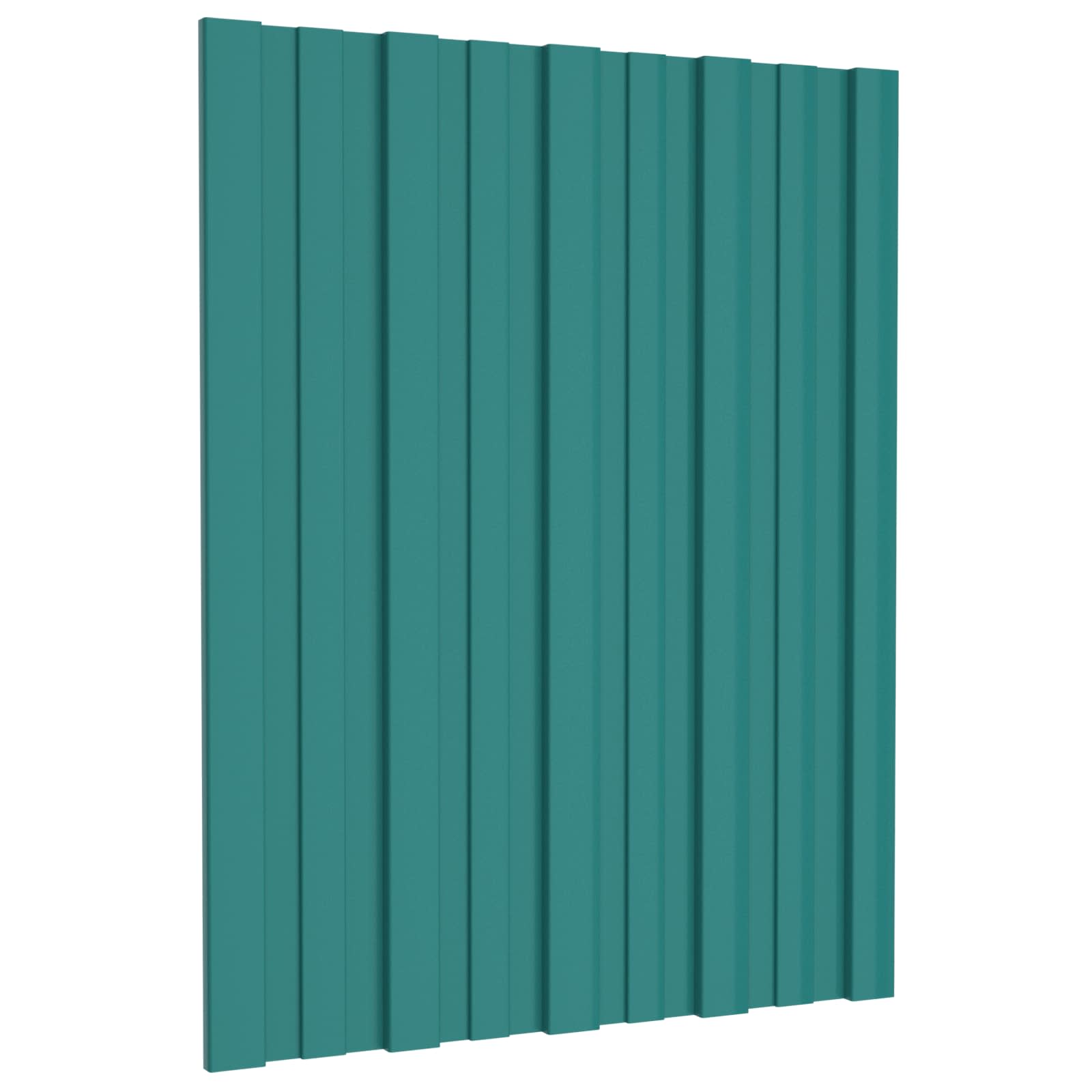 Πάνελ οροφής 12 pcs Πράσινο 60 x 45 cm Γαλβανισμένος χάλυβας - Pakobazaar