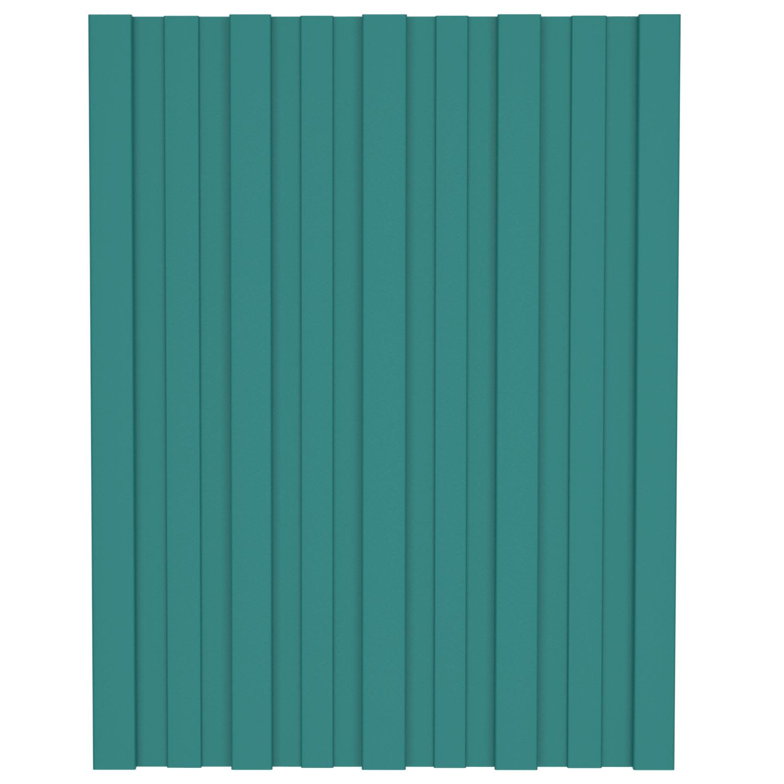 Πάνελ οροφής 12 pcs Πράσινο 60 x 45 cm Γαλβανισμένος χάλυβας - Pakobazaar