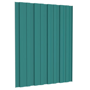 Πάνελ οροφής 36 pcs Πράσινο 60 x 45 cm Γαλβανισμένος χάλυβας - Pakobazaar