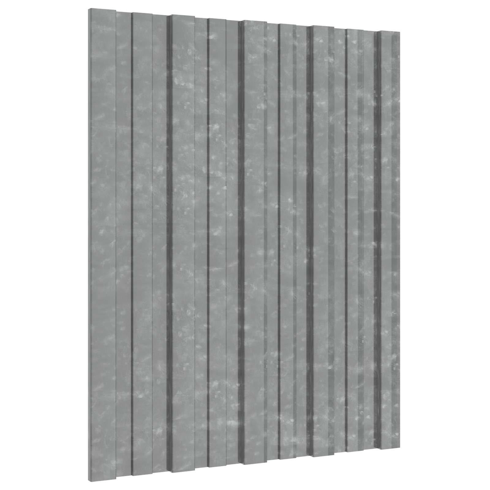Πάνελ οροφής 36 pcs Ασημί 60 x 45 cm Γαλβανισμένος χάλυβας - Pakobazaar