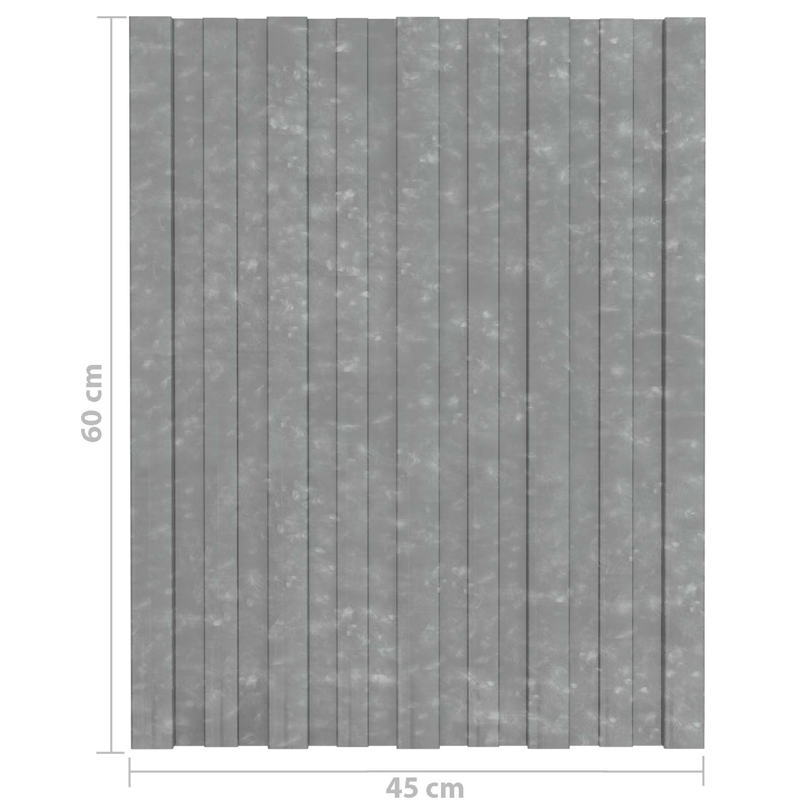 Πάνελ οροφής 36 pcs Ασημί 60 x 45 cm Γαλβανισμένος χάλυβας - Pakobazaar
