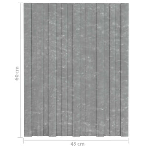 Πάνελ οροφής 36 pcs Ασημί 60 x 45 cm Γαλβανισμένος χάλυβας - Pakobazaar