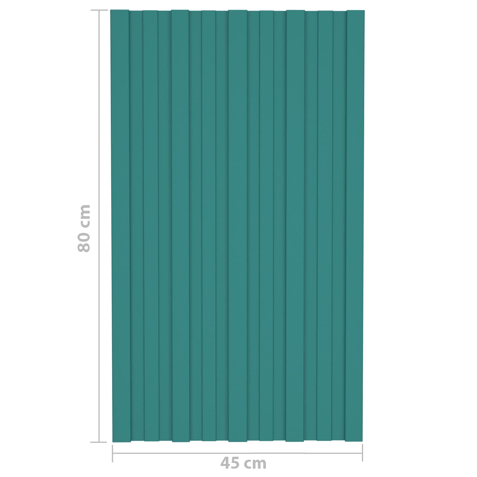 Πάνελ οροφής 12 pcs Πράσινο 80 x 45 cm Γαλβανισμένος χάλυβας - Pakobazaar
