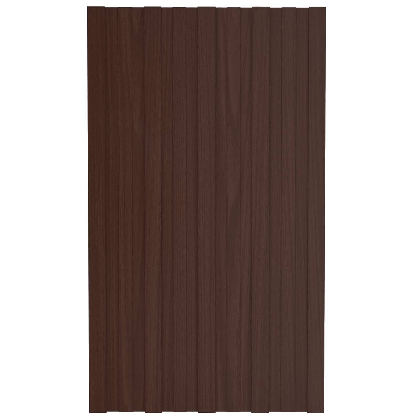 Πάνελ οροφής 36 pcs Καφέ 80 x 45 cm Γαλβανισμένος χάλυβας - Pakobazaar