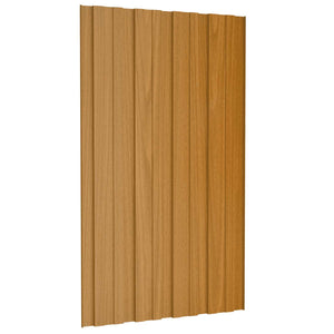 Πάνελ οροφής 12 pcs Φυσικό 80 x 45 cm Γαλβανισμένος χάλυβας - Pakobazaar