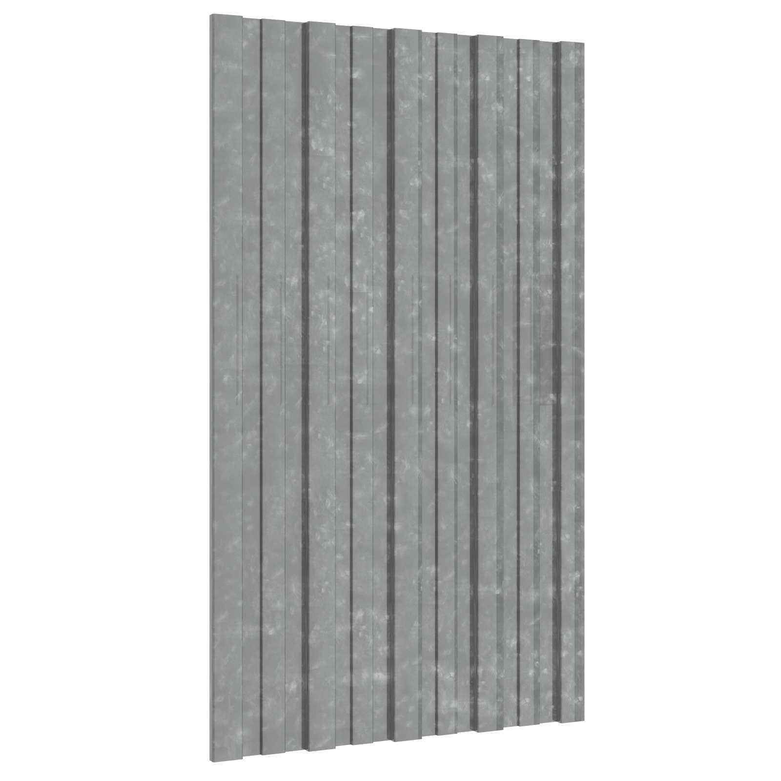 Πάνελ οροφής 12 pcs Ασημί 80 x 45 cm Γαλβανισμένος χάλυβας - Pakobazaar