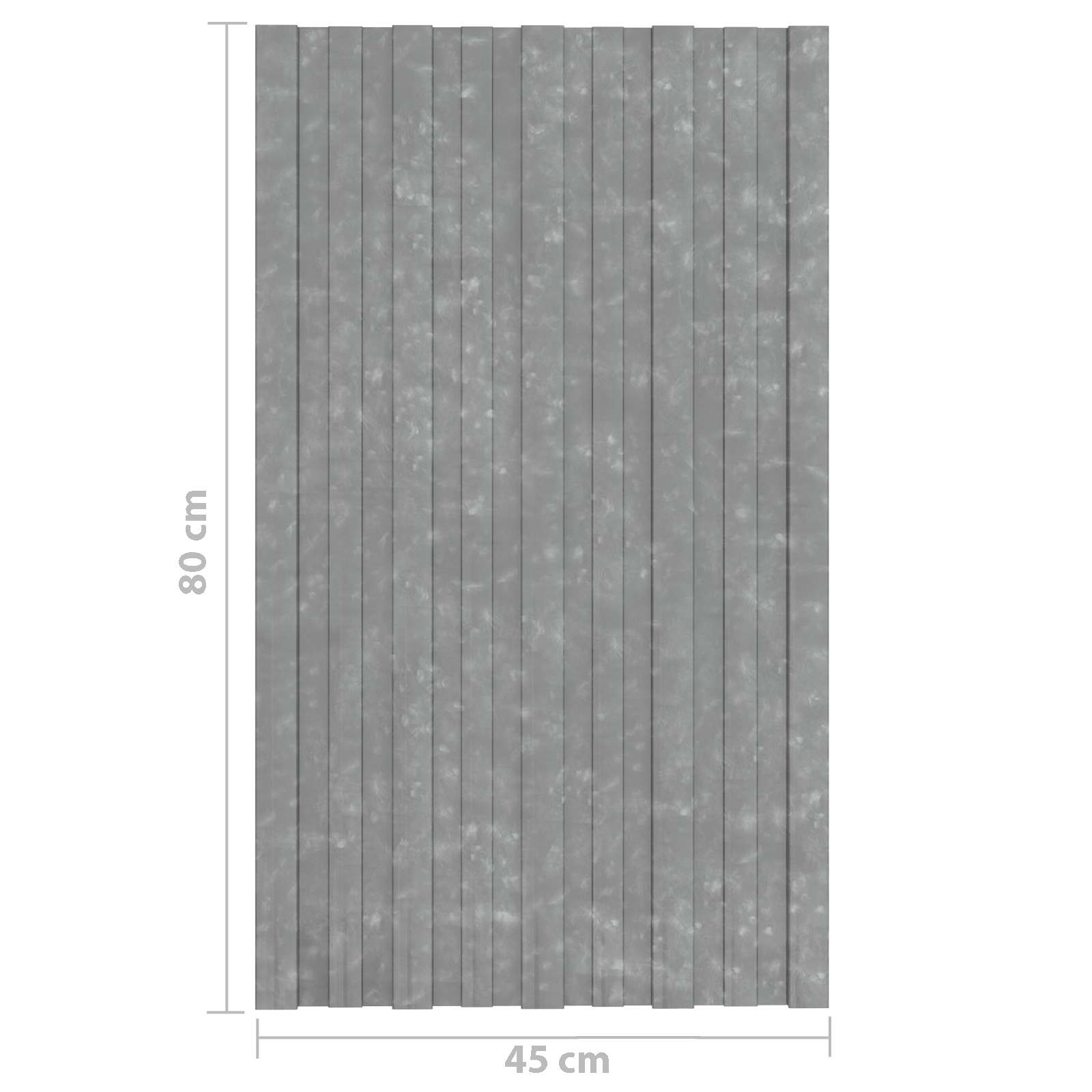 Πάνελ οροφής 12 pcs Ασημί 80 x 45 cm Γαλβανισμένος χάλυβας - Pakobazaar