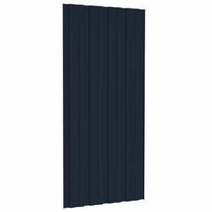 Πάνελ οροφής 12 pcs Ανθρακί 100 x 45 cm Γαλβανισμένος χάλυβας - Pakobazaar