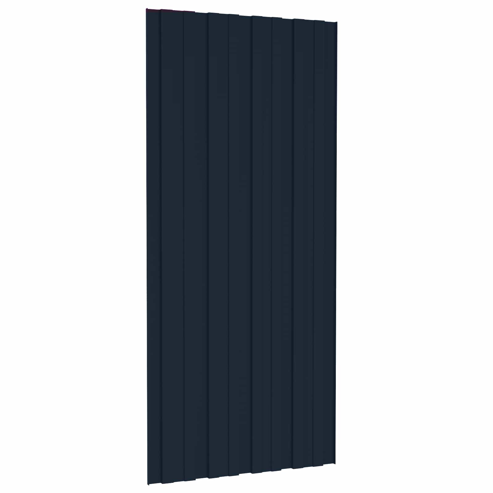 Πάνελ οροφής 36 pcs Ανθρακί 100 x 45 cm Γαλβανισμένος χάλυβας - Pakobazaar