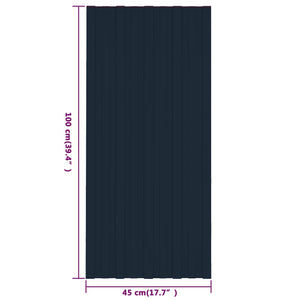 Πάνελ οροφής 36 pcs Ανθρακί 100 x 45 cm Γαλβανισμένος χάλυβας - Pakobazaar
