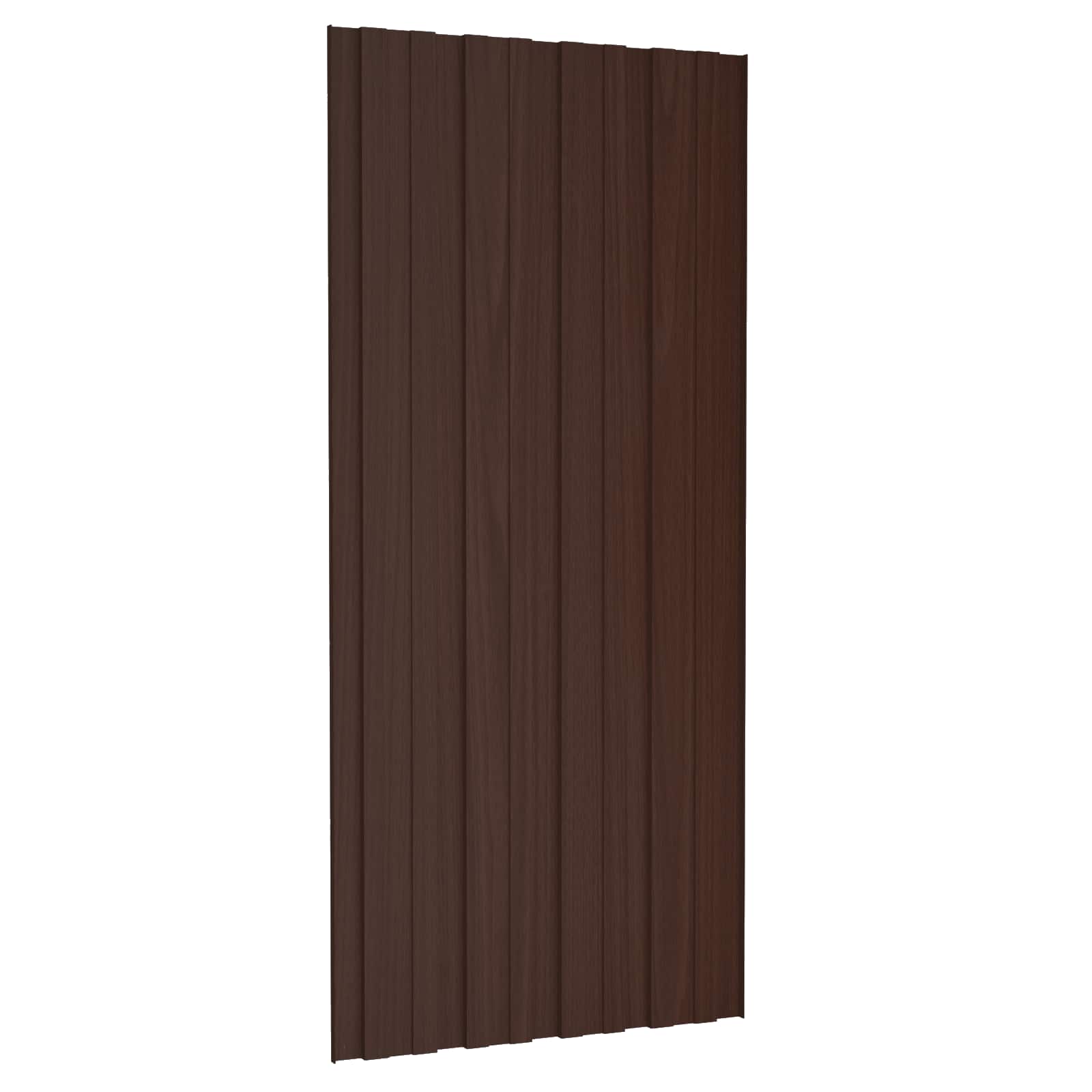 Πάνελ οροφής 12 pcs Καφέ 100 x 45 cm Γαλβανισμένος χάλυβας - Pakobazaar