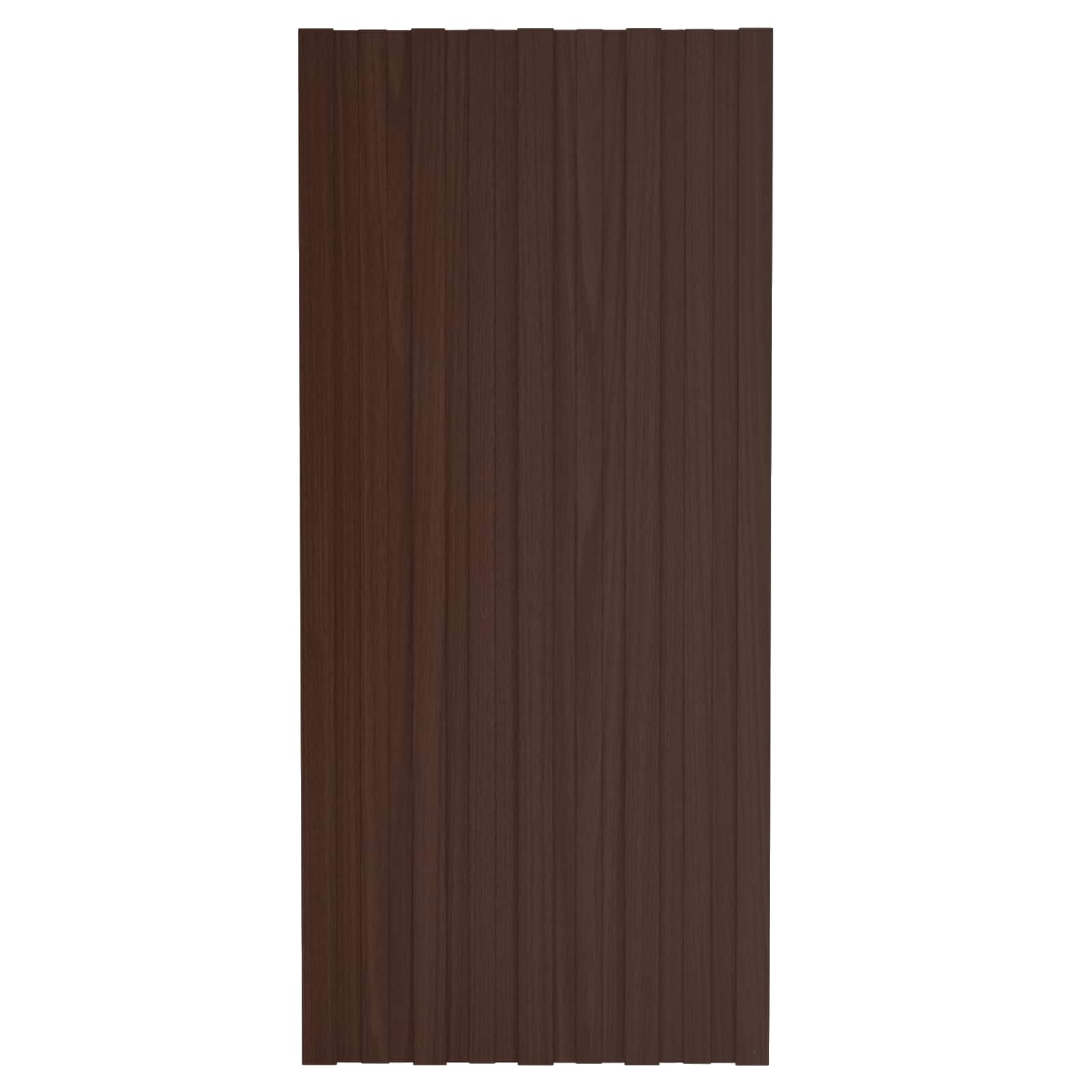 Πάνελ οροφής 12 pcs Καφέ 100 x 45 cm Γαλβανισμένος χάλυβας - Pakobazaar
