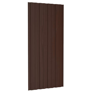 Πάνελ οροφής 36 pcs Καφέ 100 x 45 cm Γαλβανισμένος χάλυβας - Pakobazaar