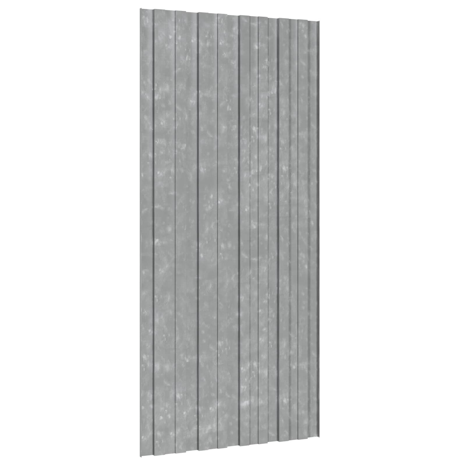 Πάνελ οροφής 12 pcs Ασημί 100 x 45 cm Γαλβανισμένος χάλυβας - Pakobazaar
