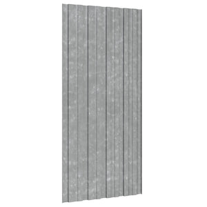 Πάνελ οροφής 12 pcs Ασημί 100 x 45 cm Γαλβανισμένος χάλυβας - Pakobazaar