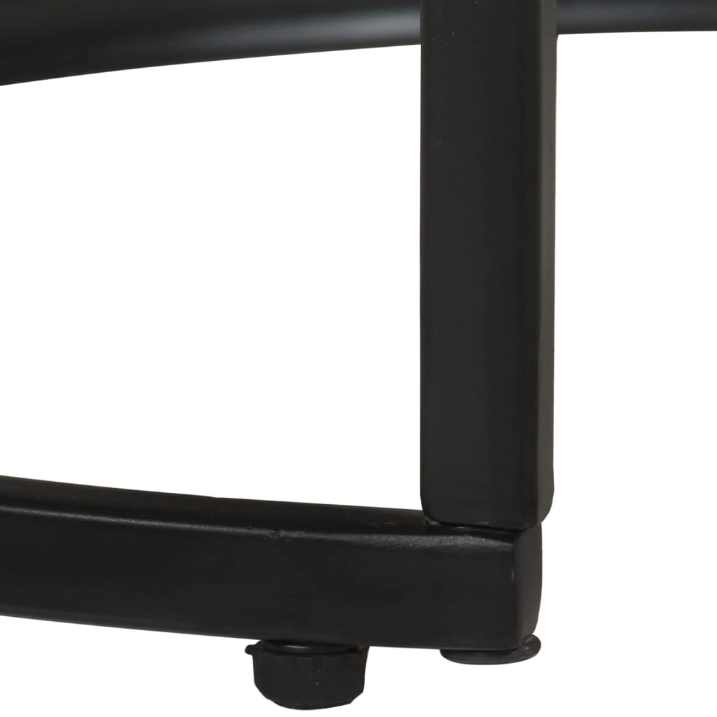 Τραπεζάκια Ζιγκόν 3 τεμ. από Ακατέργαστο Ξύλο Μάνγκο - Pakobazaar