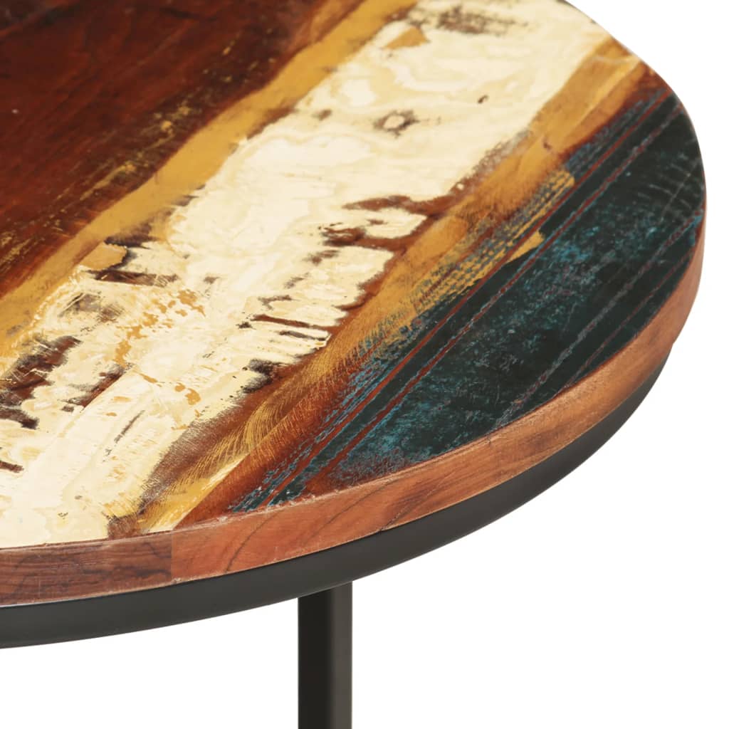 Τραπεζάκια Ζιγκόν 3 τεμ. από Μασίφ Ανακυκλωμένο Ξύλο