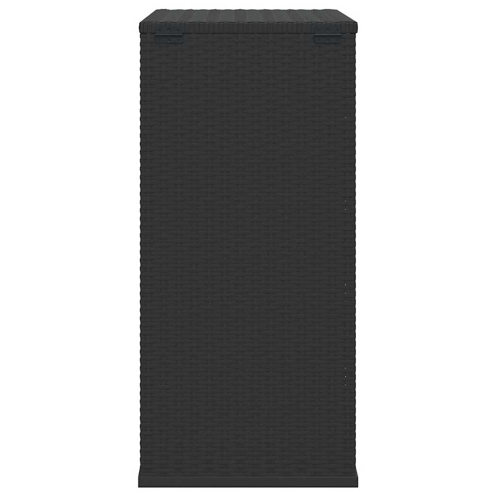 Κουτί Μαξιλαριού Κήπου Μαύρο 100x49x103,5 εκ. Ρατάν Πολυαιθ.