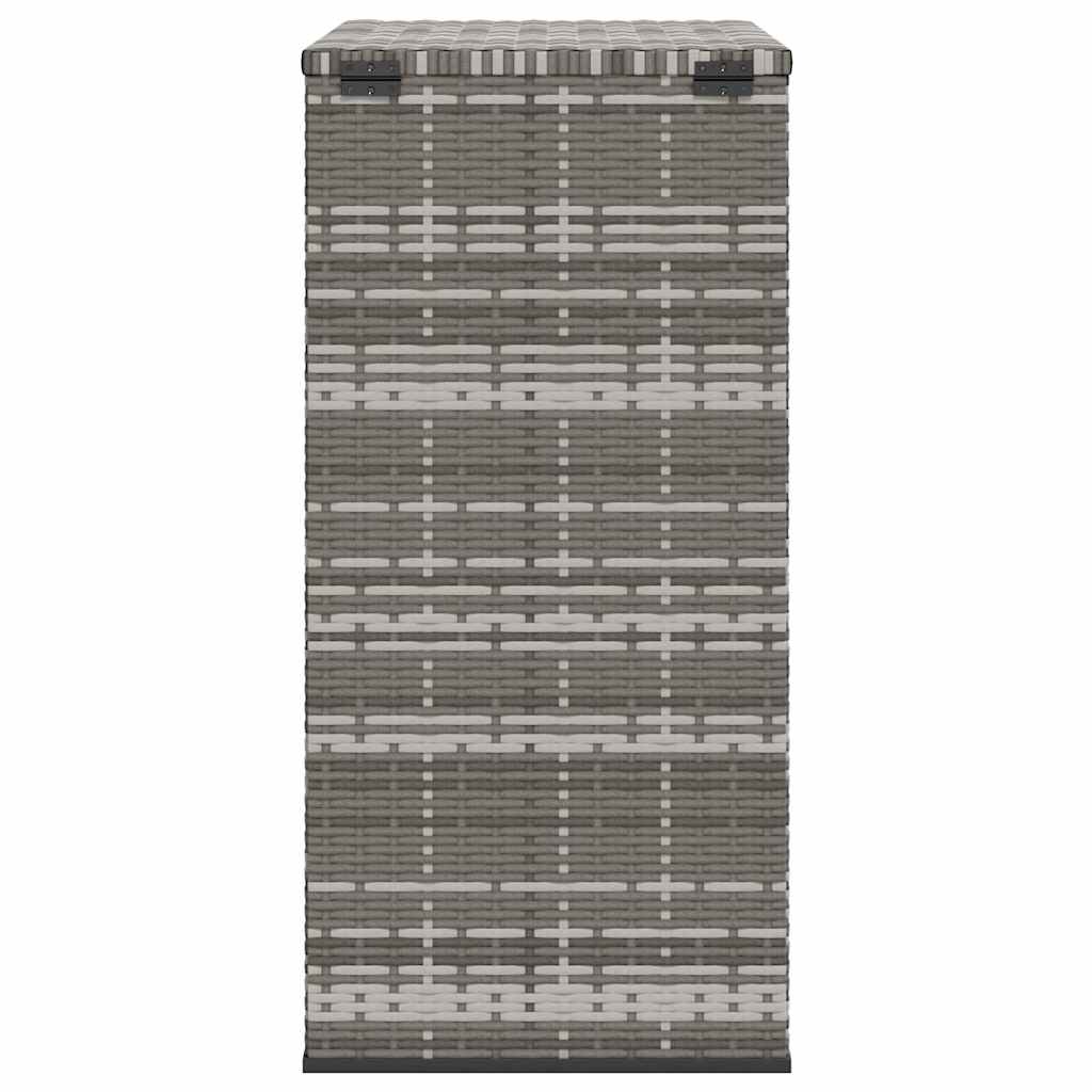 Κουτί Μαξιλαριού Κήπου Γκρι 100x49x103,5 εκ. Ρατάν Πολυαιθ.