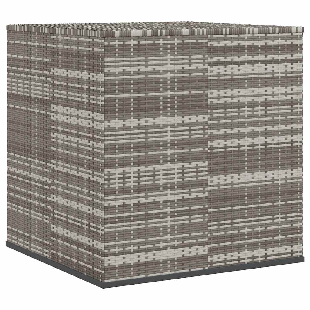 Κουτί Μαξιλαριού Κήπου Γκρι 100x97,5x104 εκ. Ρατάν Πολυαιθ.