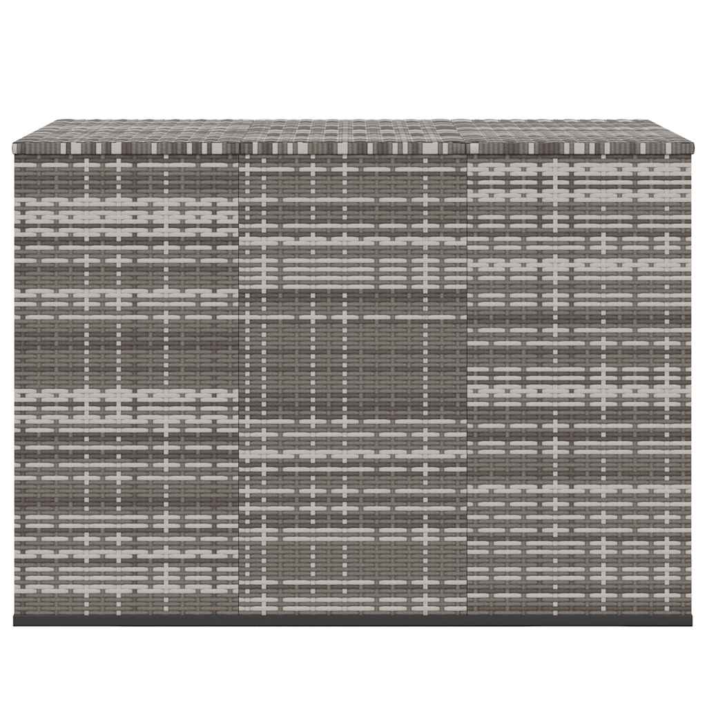 Κουτί Μαξιλαριού Κήπου Γκρι 145x100x103 εκ. Ρατάν Πολυαιθ.