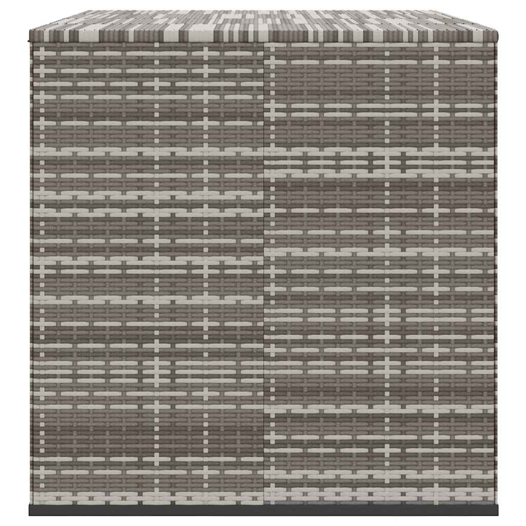 Κουτί Μαξιλαριού Κήπου Γκρι 194x100x103 εκ. Ρατάν Πολυαιθ.