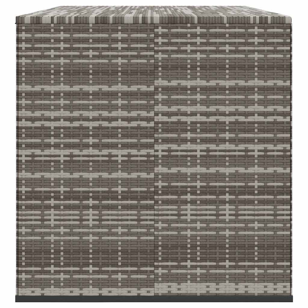 Κουτί Μαξιλαριού Κήπου Γκρι 291x100,5x104 εκ. Ρατάν Πολυαιθ.