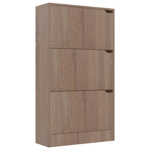 Παπουτσοθήκη με 3 Πόρτες Sonoma Δρυς 59x24x105 εκ. Μοριοσανίδα