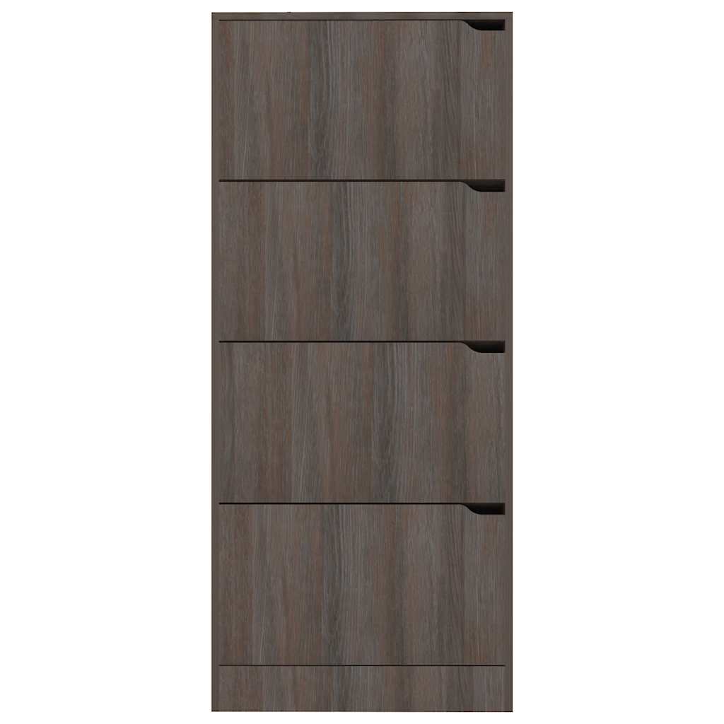 Παπουτσοθήκη 4 Πόρτες Γκρι Sonoma Δρυς 59x24x136 εκ Επεξ. Ξύλο - Pakobazaar