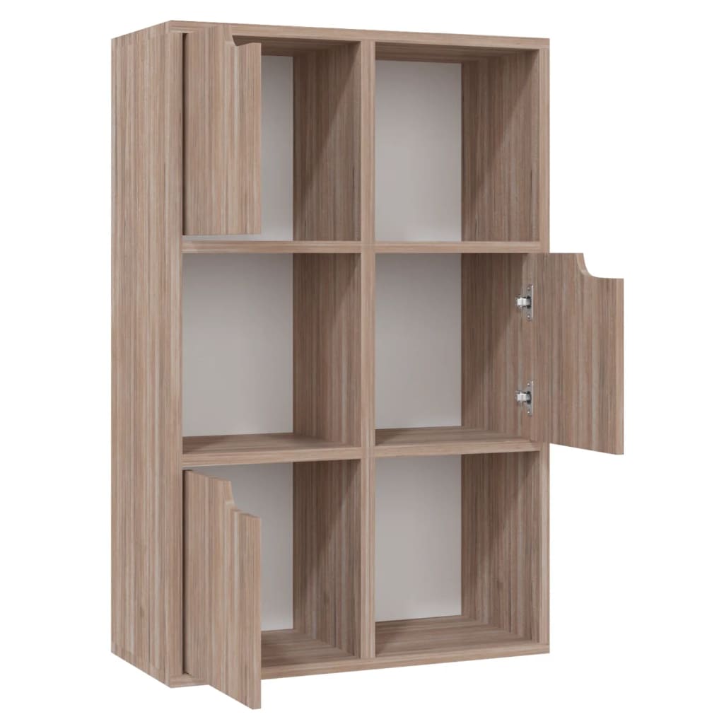 Βιβλιοθήκη Γκρι Sonoma Δρυς 60 x 27,5 x 88 εκ. από Μοριοσανίδα - Pakobazaar