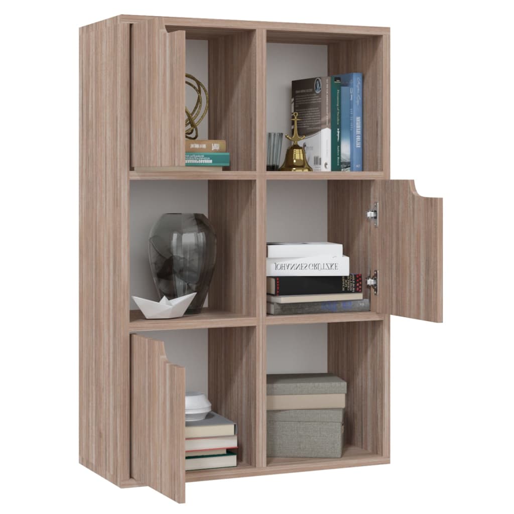 Βιβλιοθήκη Γκρι Sonoma Δρυς 60 x 27,5 x 88 εκ. από Μοριοσανίδα - Pakobazaar