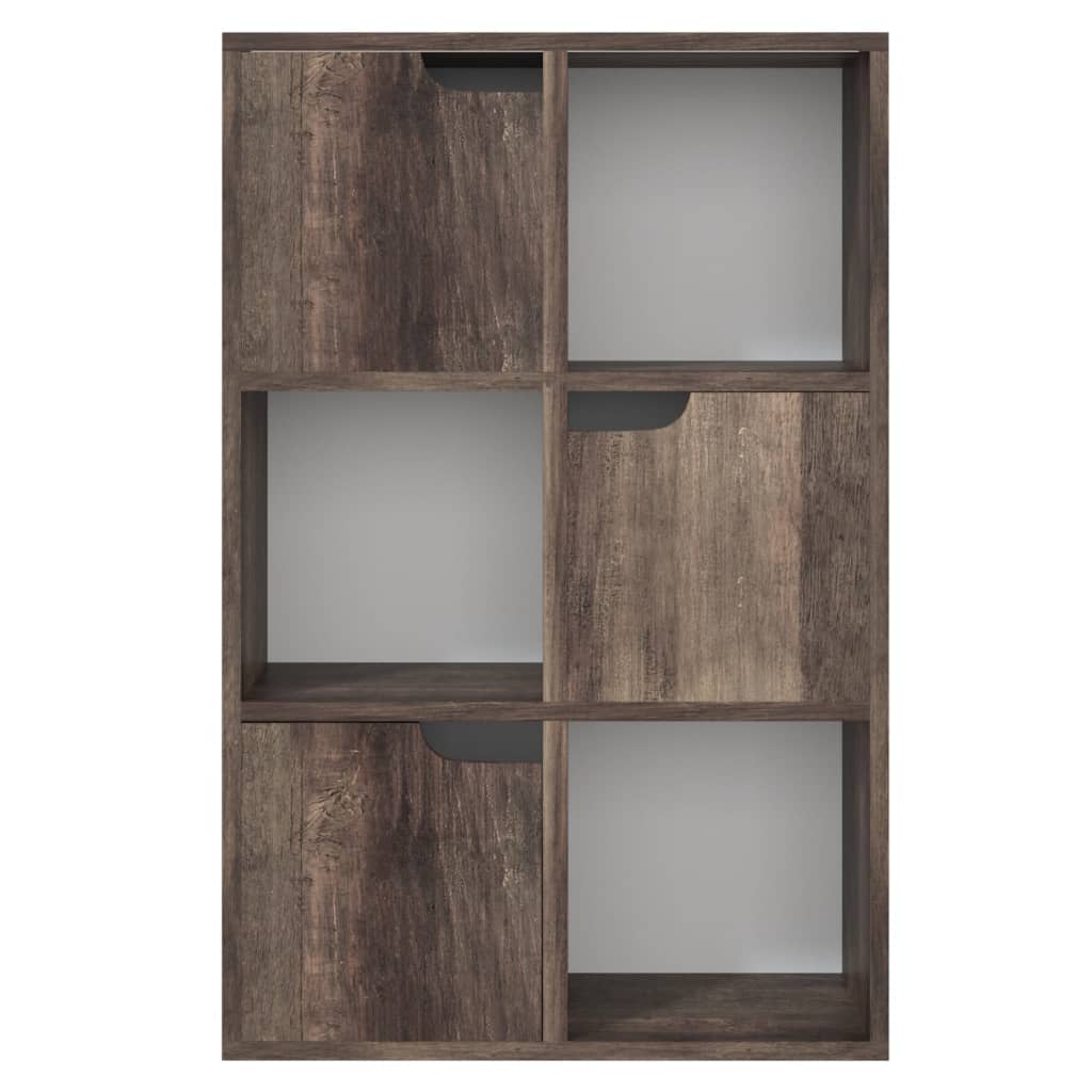 Βιβλιοθήκη Χρώμα Καπνιστή Δρυς 60x27,5x88 εκ. από Επεξ. Ξύλο