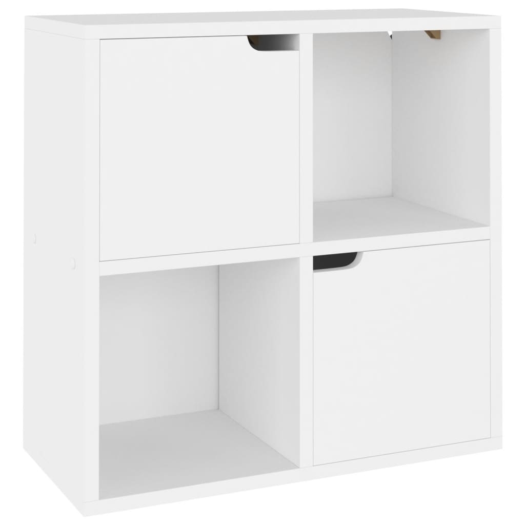 Βιβλιοθήκη Λευκή 60 x 27,5 x 59,5 εκ. από Μοριοσανίδα