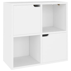 Βιβλιοθήκη Λευκή 60 x 27,5 x 59,5 εκ. από Μοριοσανίδα