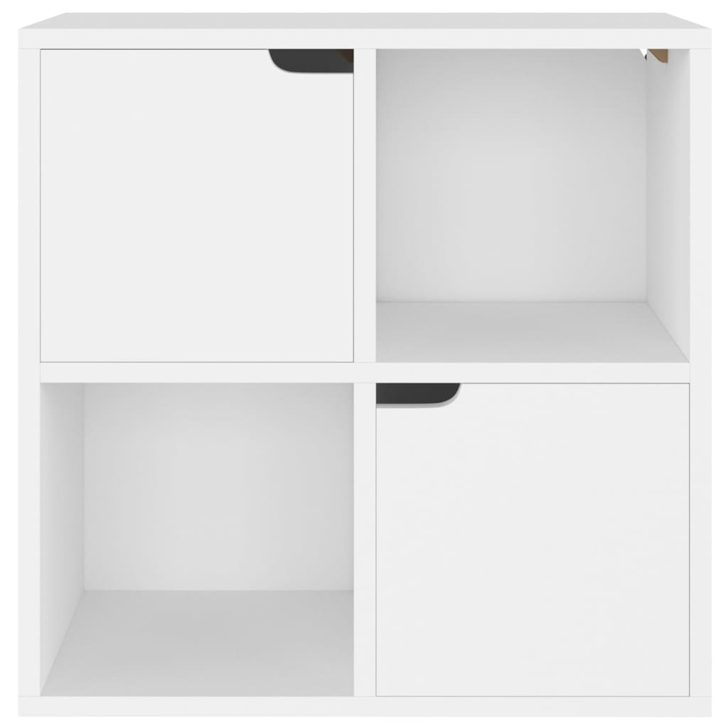 Βιβλιοθήκη Λευκή 60 x 27,5 x 59,5 εκ. από Μοριοσανίδα