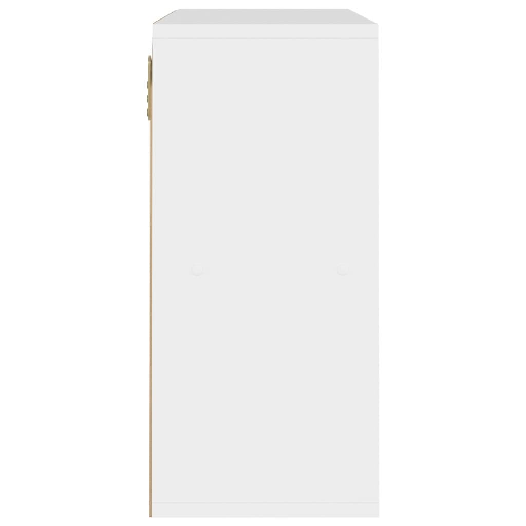 Βιβλιοθήκη Λευκή 60 x 27,5 x 59,5 εκ. από Μοριοσανίδα
