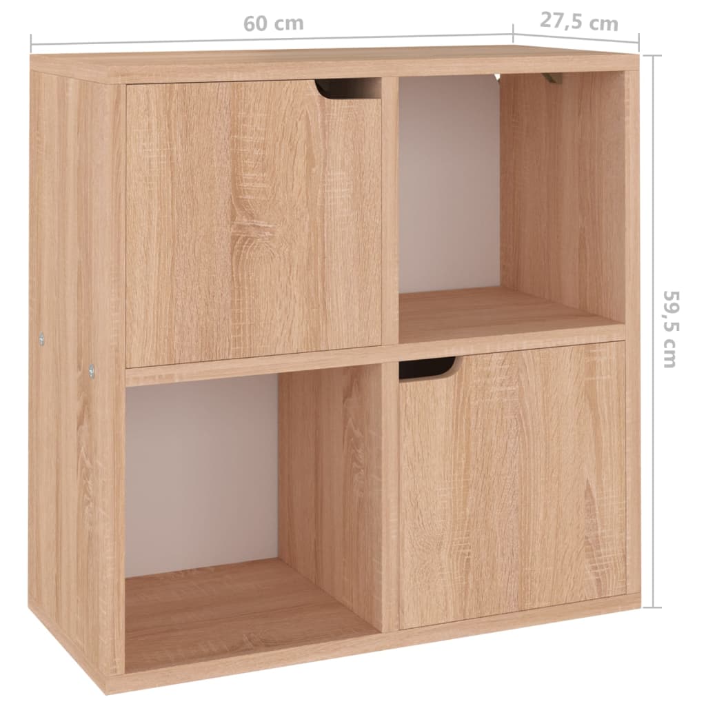 Βιβλιοθήκη Sonoma Δρυς 60 x 27,5 x 59,5 εκ. από Μοριοσανίδα