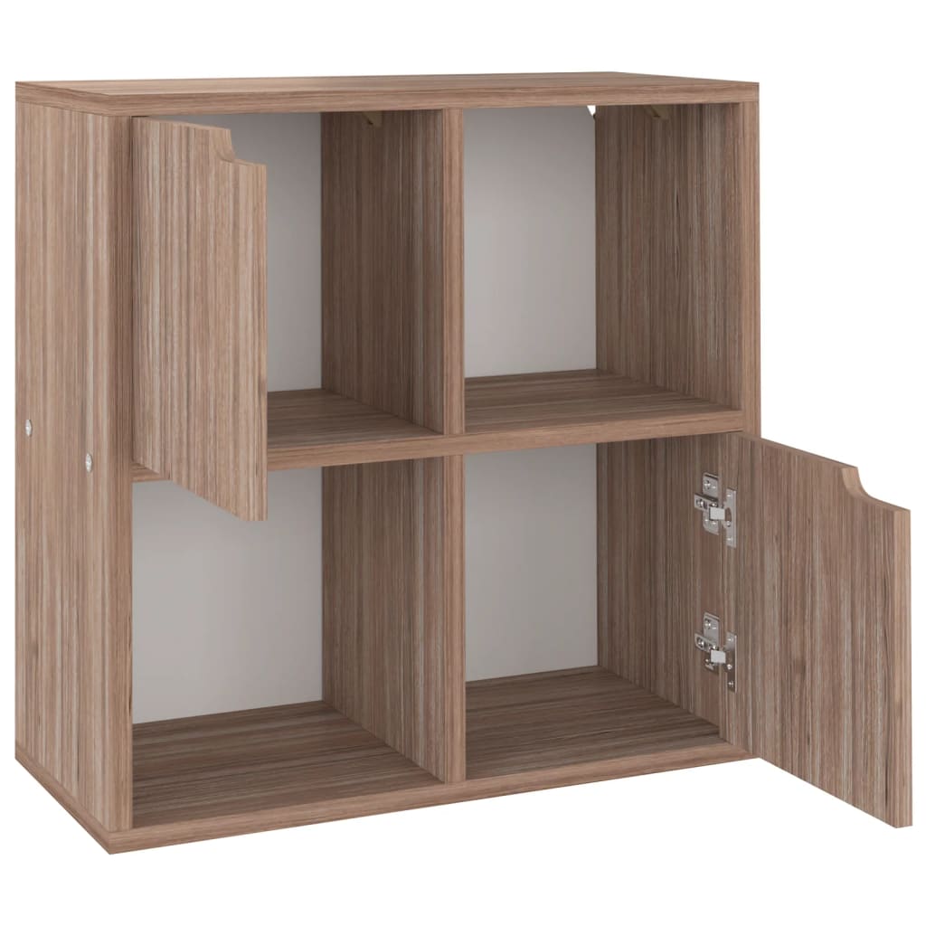 Βιβλιοθήκη Γκρι / Sonoma Δρυς 60x27,5x59,5 εκ. από Επεξ. Ξύλο - Pakobazaar