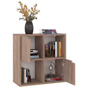 Βιβλιοθήκη Γκρι / Sonoma Δρυς 60x27,5x59,5 εκ. από Επεξ. Ξύλο