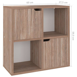 Βιβλιοθήκη Γκρι / Sonoma Δρυς 60x27,5x59,5 εκ. από Επεξ. Ξύλο