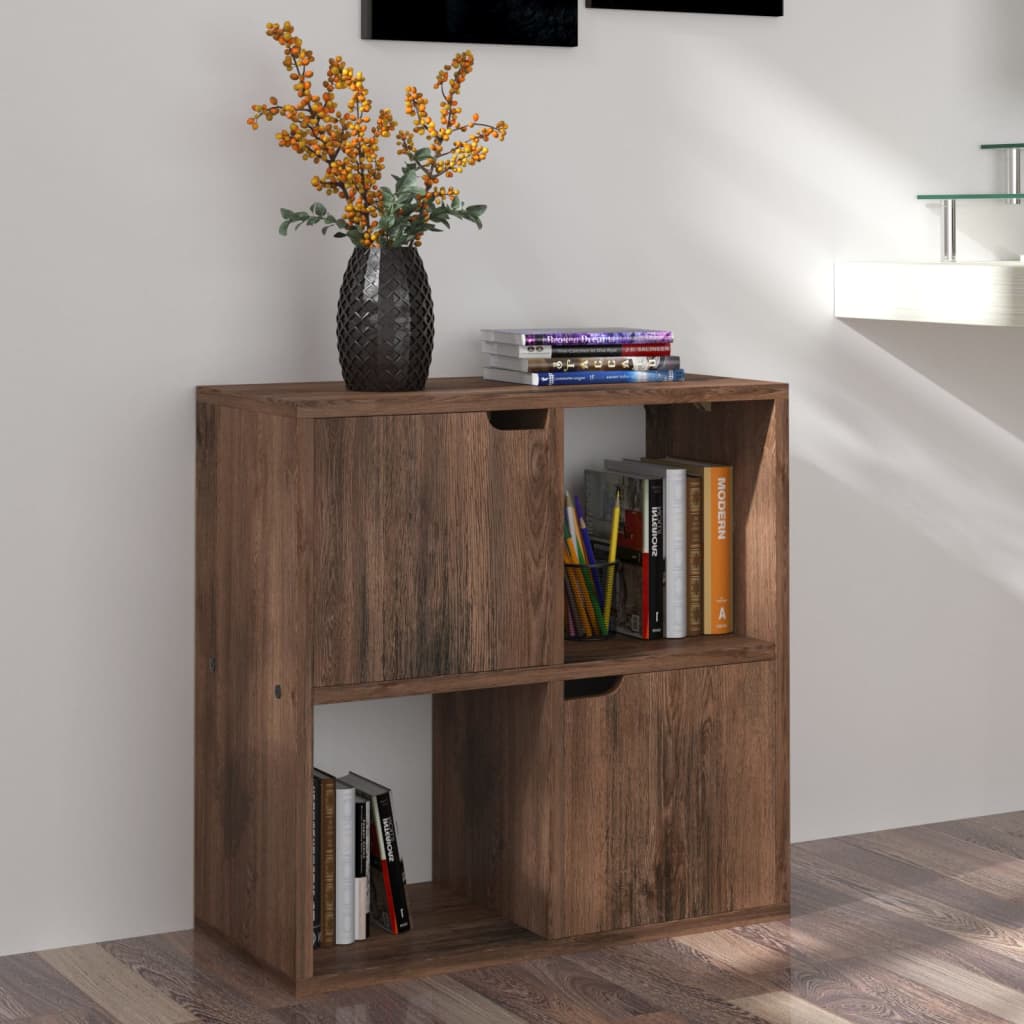 Βιβλιοθήκη Χρώμα Καπνιστή Δρυς 60 x 27,5 x 59,5 εκ. Επεξ. Ξύλο - Pakobazaar