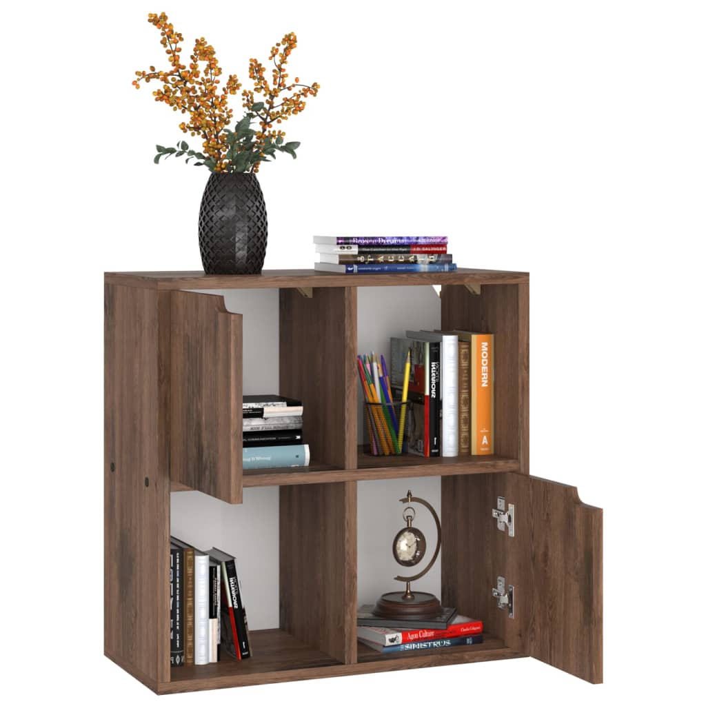 Βιβλιοθήκη Χρώμα Καπνιστή Δρυς 60 x 27,5 x 59,5 εκ. Επεξ. Ξύλο - Pakobazaar