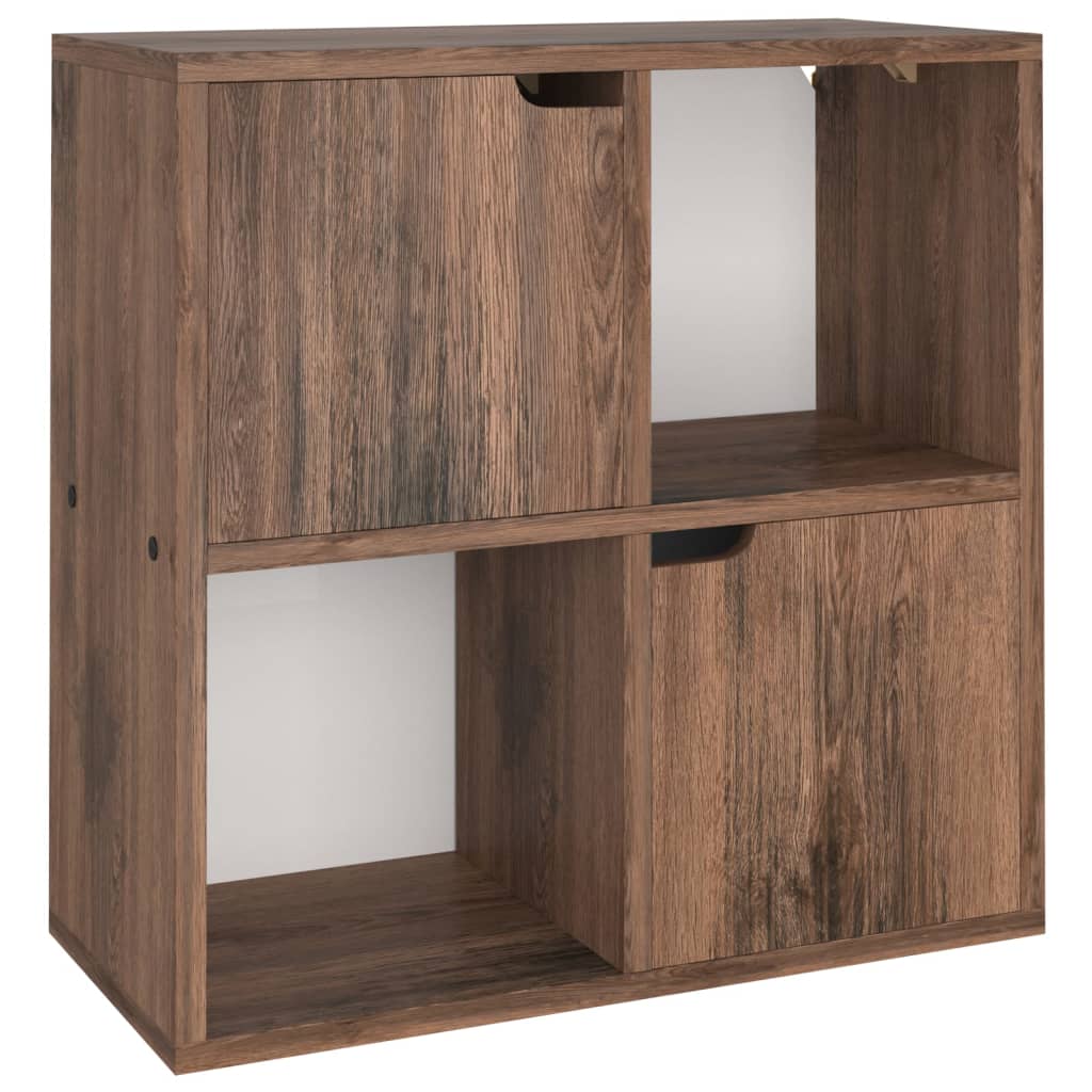 Βιβλιοθήκη Χρώμα Καπνιστή Δρυς 60 x 27,5 x 59,5 εκ. Επεξ. Ξύλο - Pakobazaar