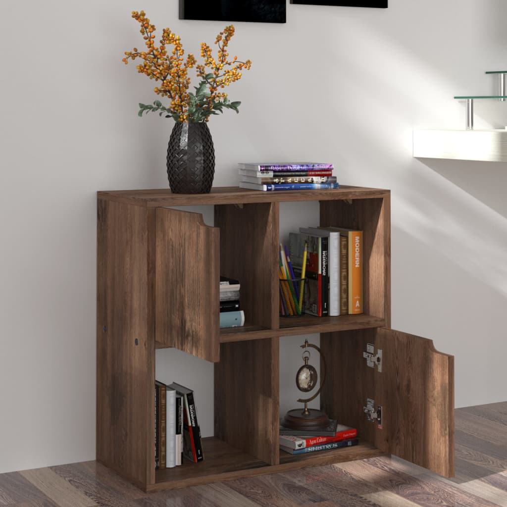 Βιβλιοθήκη Χρώμα Καπνιστή Δρυς 60 x 27,5 x 59,5 εκ. Επεξ. Ξύλο - Pakobazaar