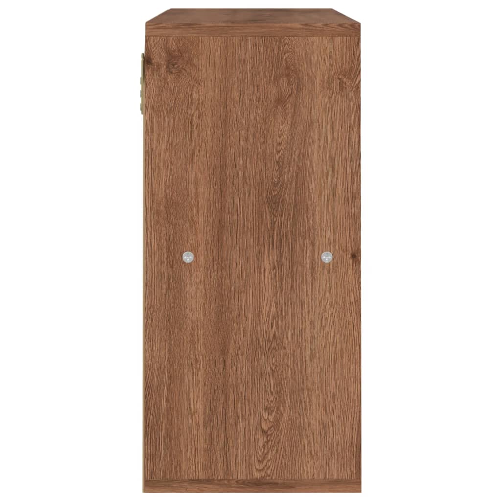 Βιβλιοθήκη Χρώμα Καφέ Δρυς 60 x 27,5 x 59,5 εκ. από Επεξ. Ξύλο - Pakobazaar